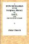 [Gutenberg 58017] • A few remarks on the Scripture History of Saul and the witch of Endor